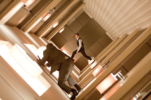 Inception-hallway-Joseph-Gordon-Levitt Christopher-Nolan